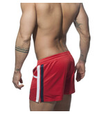 Addicted Addicted MESH RAINBOW SHORT red