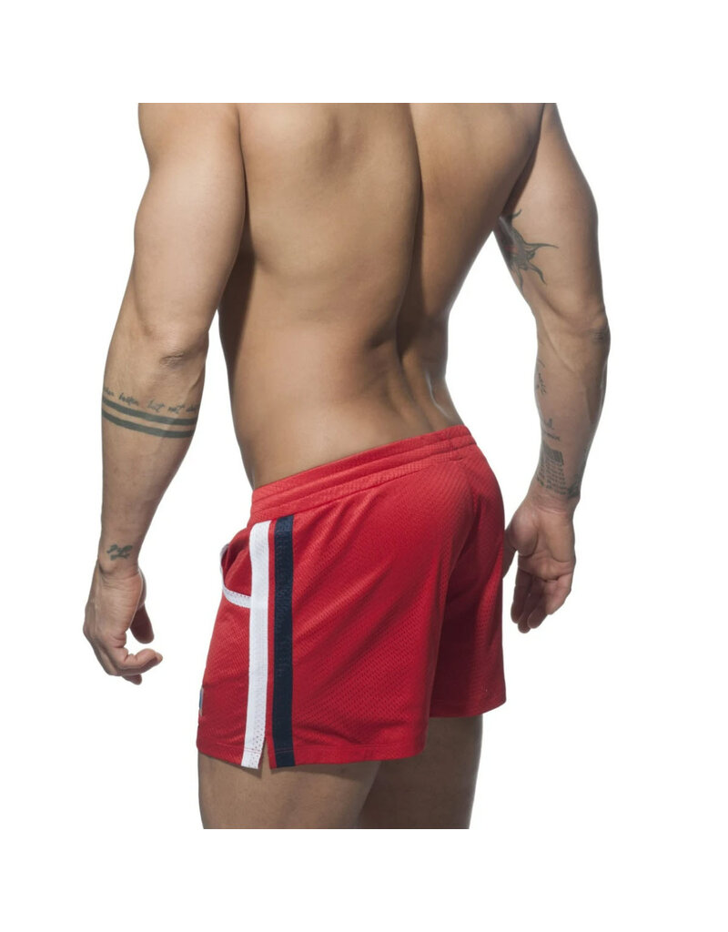 Addicted Addicted MESH RAINBOW SHORT red