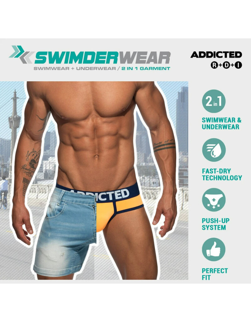 Addicted ADDICTED Neon Pink Cockring Swimderwear Brief