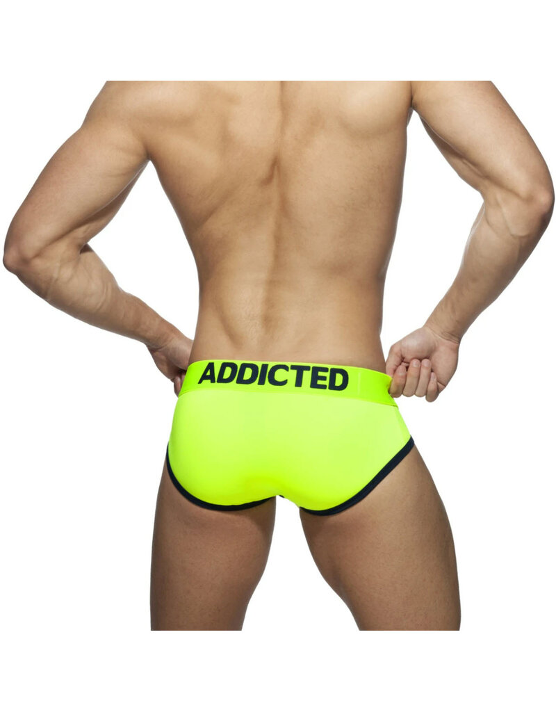 Addicted ADDICTED Neon Yellow Cockring Swimderwear Brief