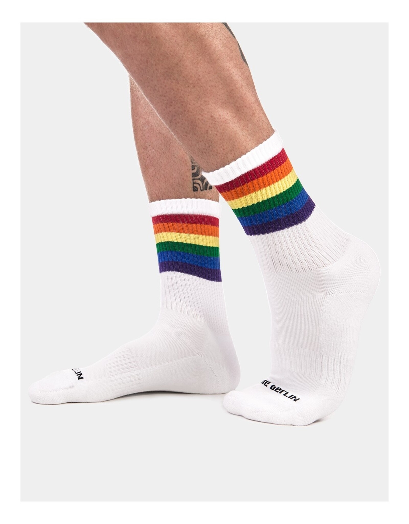 Barcode Berlin Barcode Berlin Pride Half Socks blanc