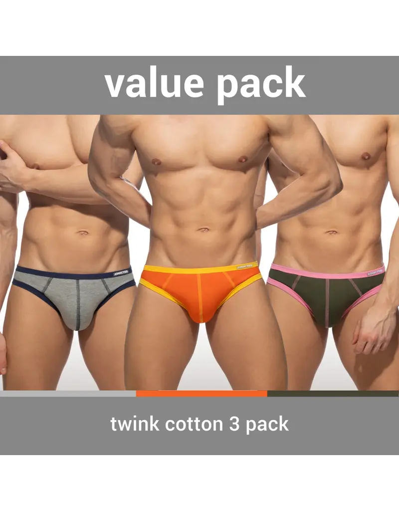 Addicted ADDICTED Three Pack TWINK Brief