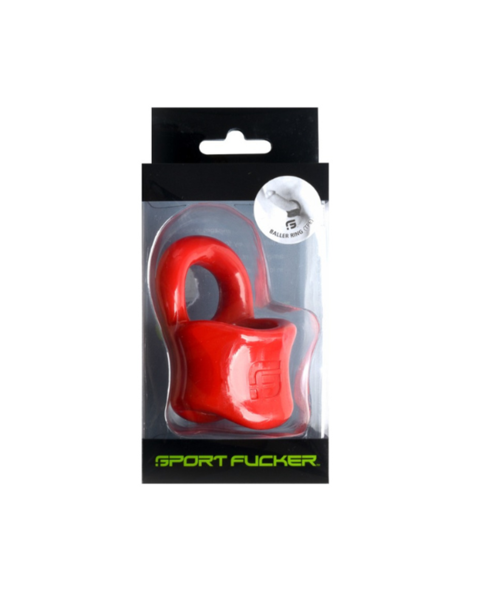 Sport Fucker Sport Fucker TPE Baller Ring - rouge