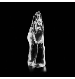 Dark Crystal Clear Double Hand Dildo DCC25