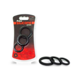 titus Cockring 3-Pack Schwarz titus Silicone Series
