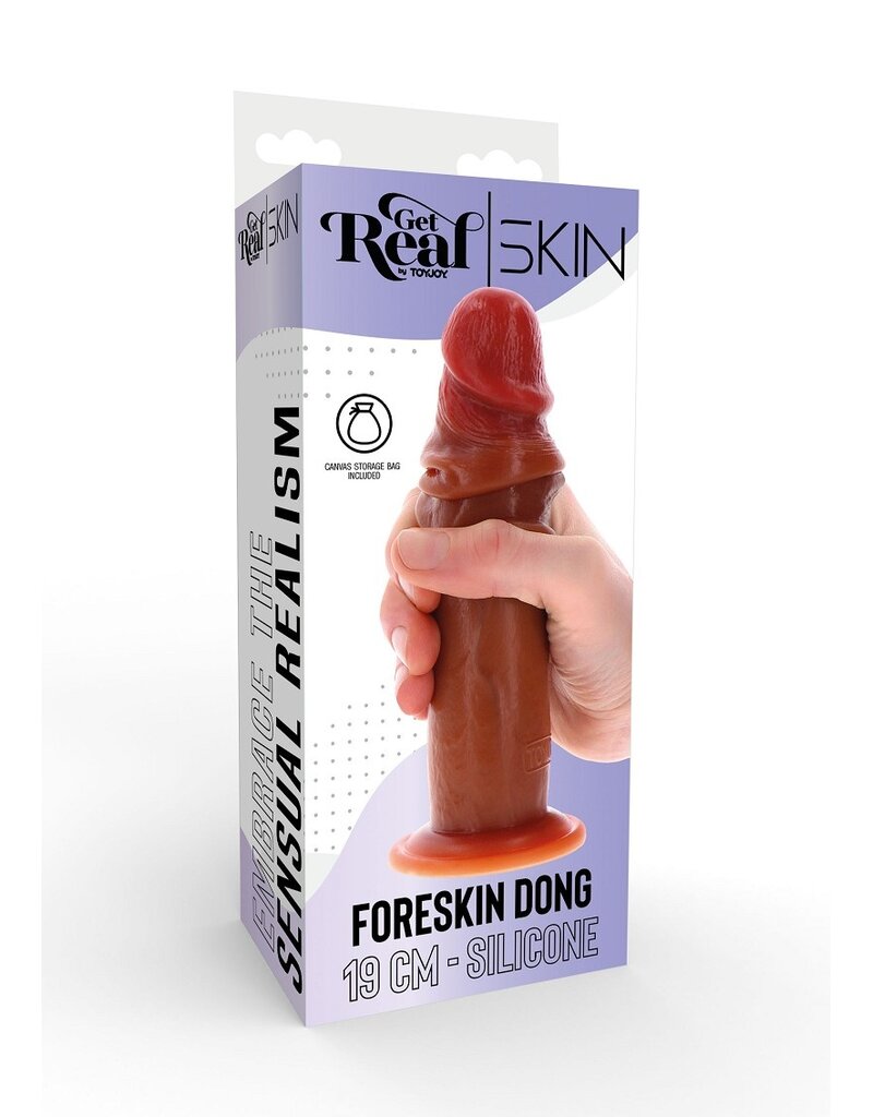 ToyJoy Get Real Silicone Foreskin Dong 19 cm