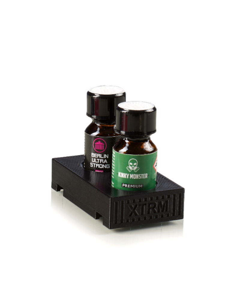 XTRM Poppers Rangement-Dépôt pour 2 bouteilles noir