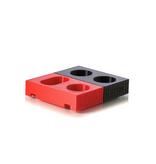 XTRM Poppers Rangement-Dépôt pour 4 bouteilles noir-rouge