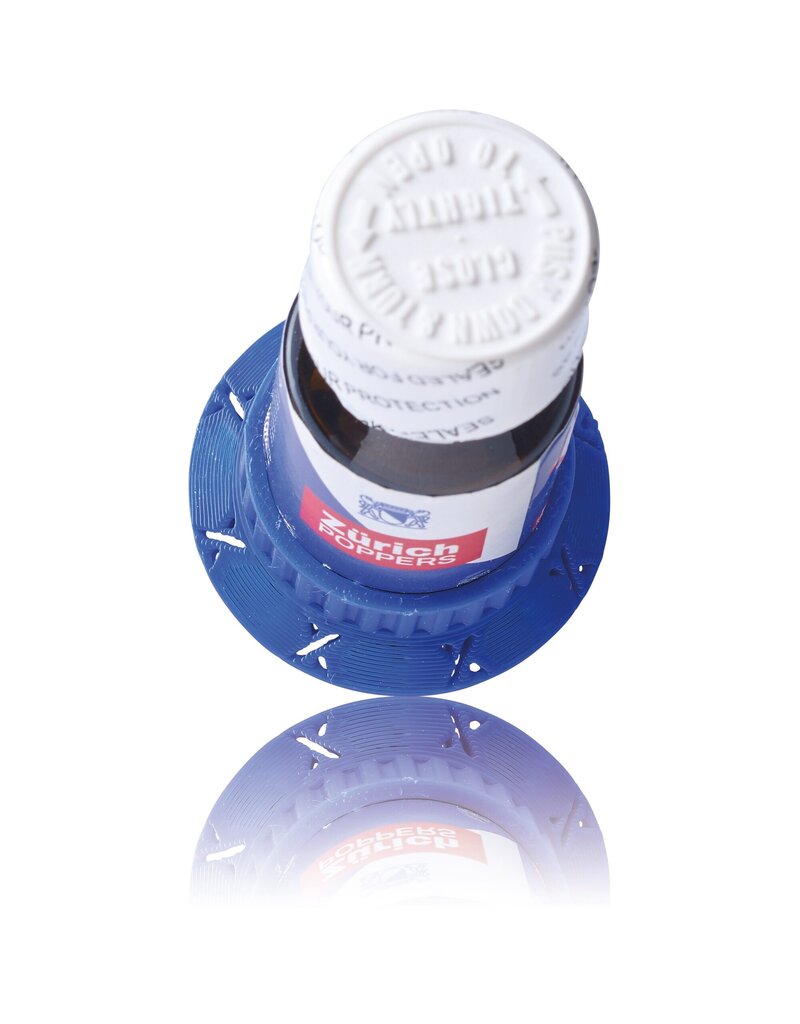 XTRM XTRM Holder flach blau – für 10ml Poppers Flaschen