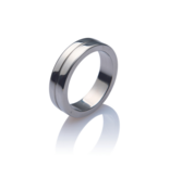 Kinky Monster  Kinky Monster Cockring en acier inoxydable – rainuré simple – largeur 15mm