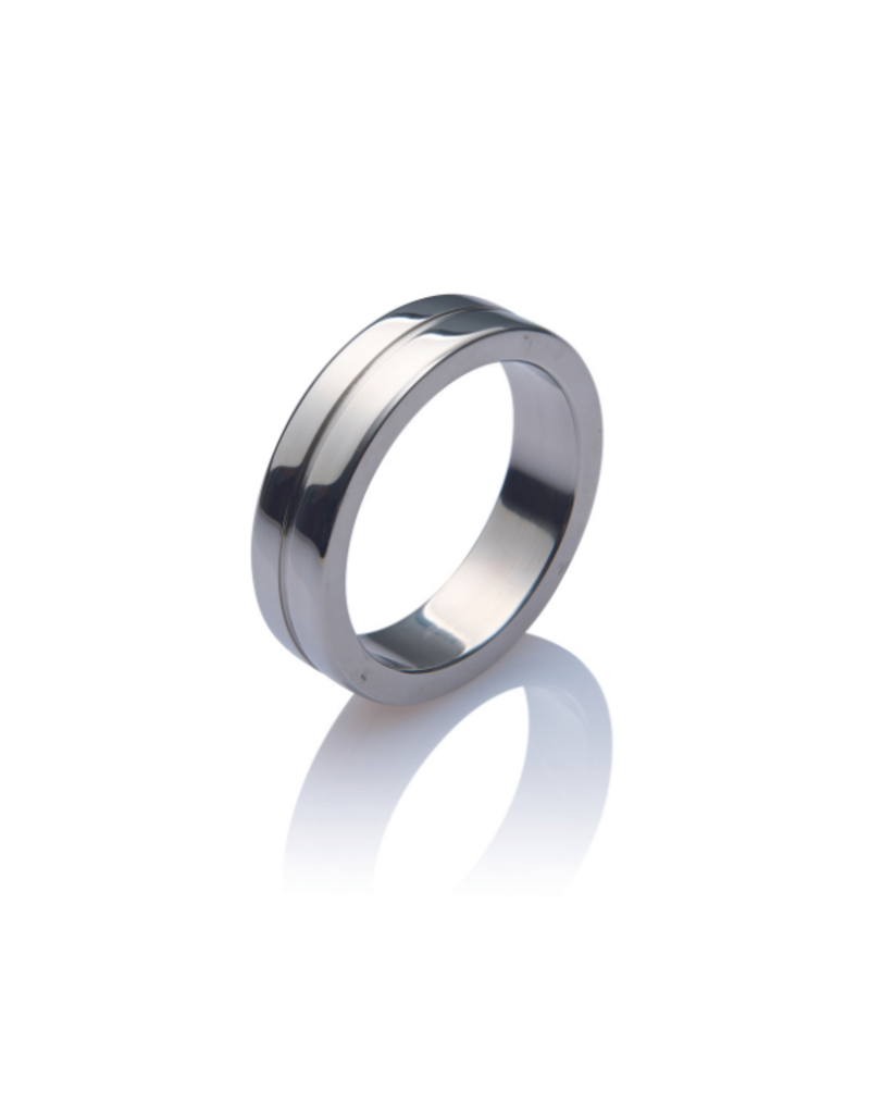 Kinky Monster Kinky Monster Cockring aus Edelstahl – einfach gerillt – Breite 15mm