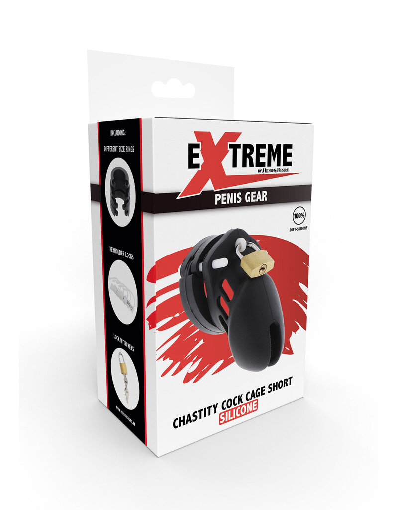 Extreme Chastity Cock Cage Silicone Small