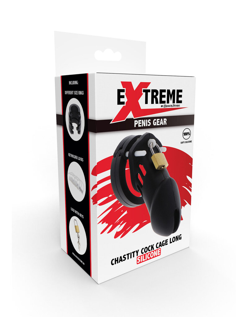 Extreme Chastity Cock Cage Slicone Large
