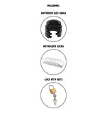 Extreme Chastity Cock Cage Slicone Large