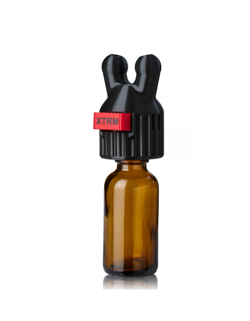 XTRM Poppers Booster Cap XTRM Kinky SNFFR Leakproof Double Small Black