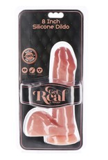 Silikon-Dildo mit Hoden – 20 cm Realistischer Genuss