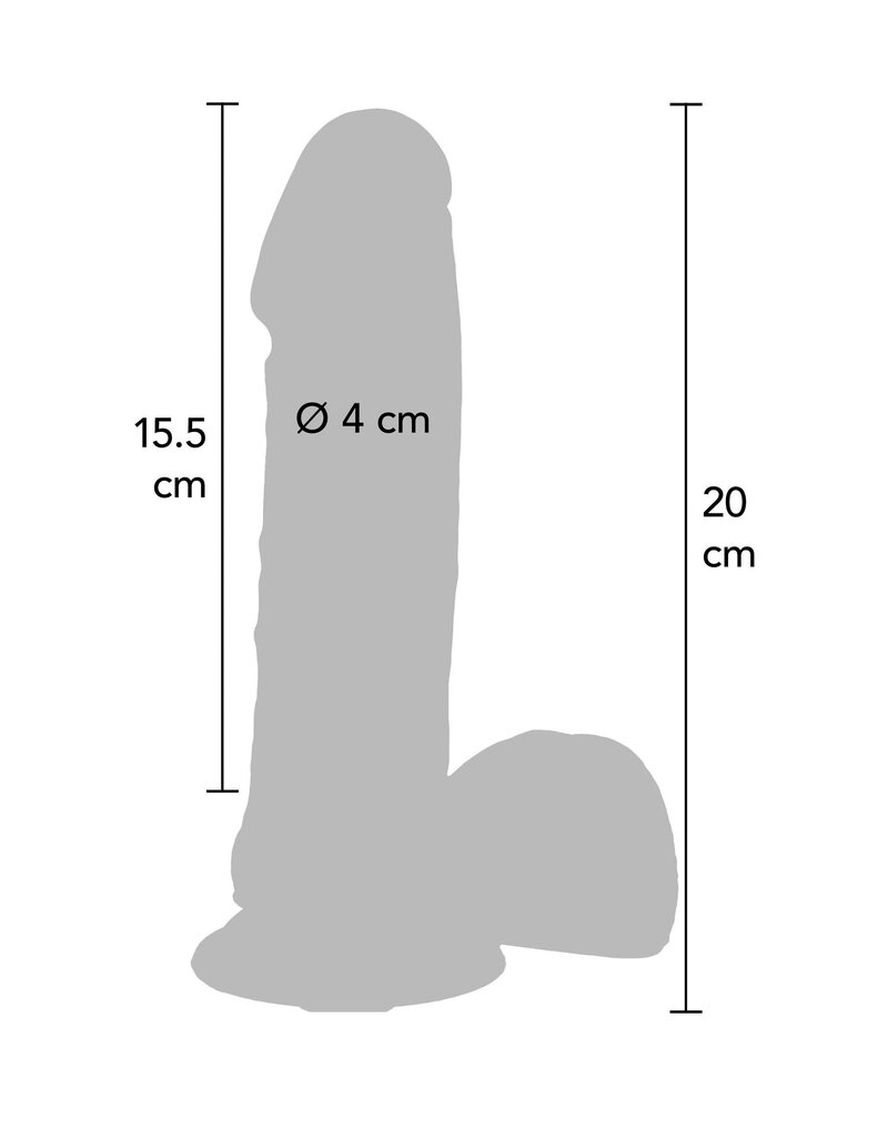 Godemichet en Silicone avec Testicules – 20 cm de Plaisir Réaliste