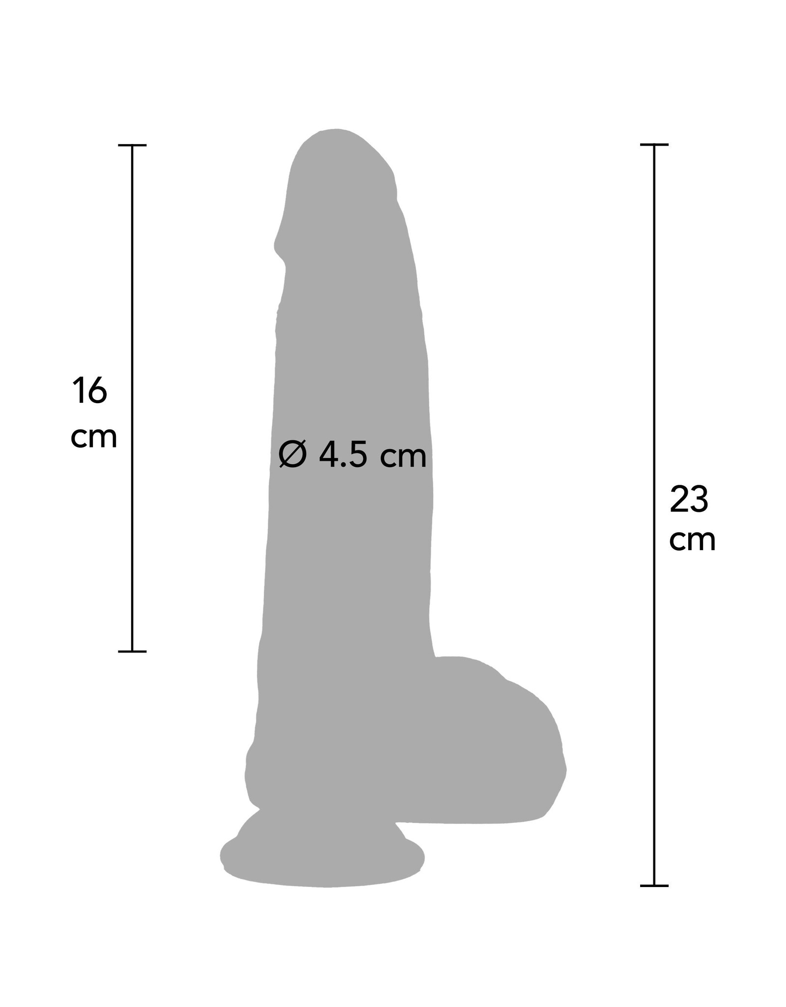 Ultra Realistic Dildo Silicone 18 cm