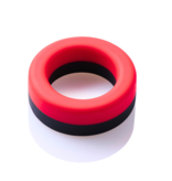 Kinky Monster Fire Monster Cockring Schwarz-Rot