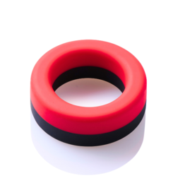 Kinky Monster Fire Monster Cockring Schwarz-Rot