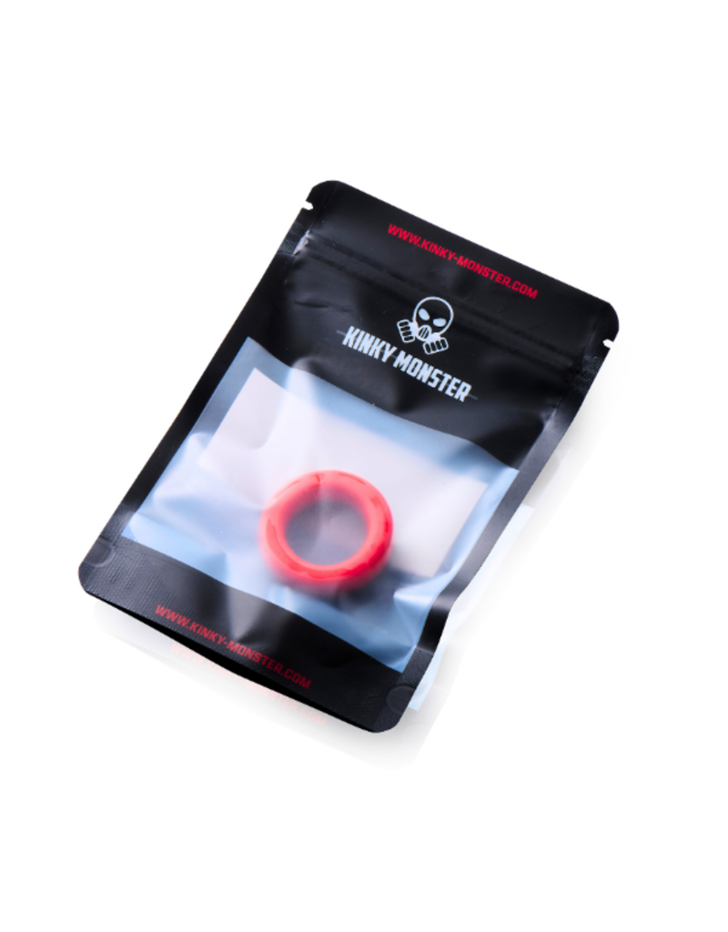 Kinky Monster Fire Monster Cockring Noir-Rouge