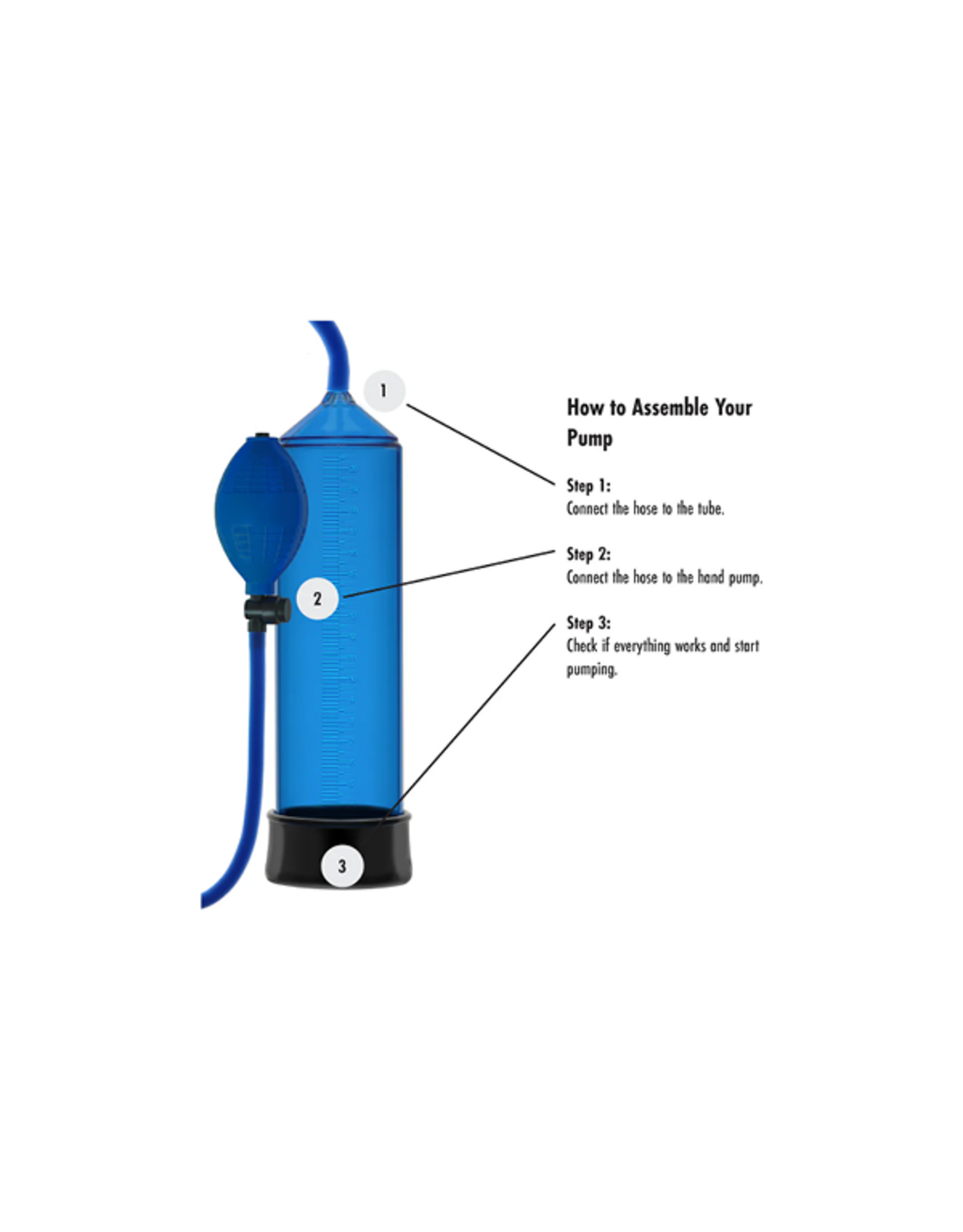 Fusion X Starter Penis Pump Blue