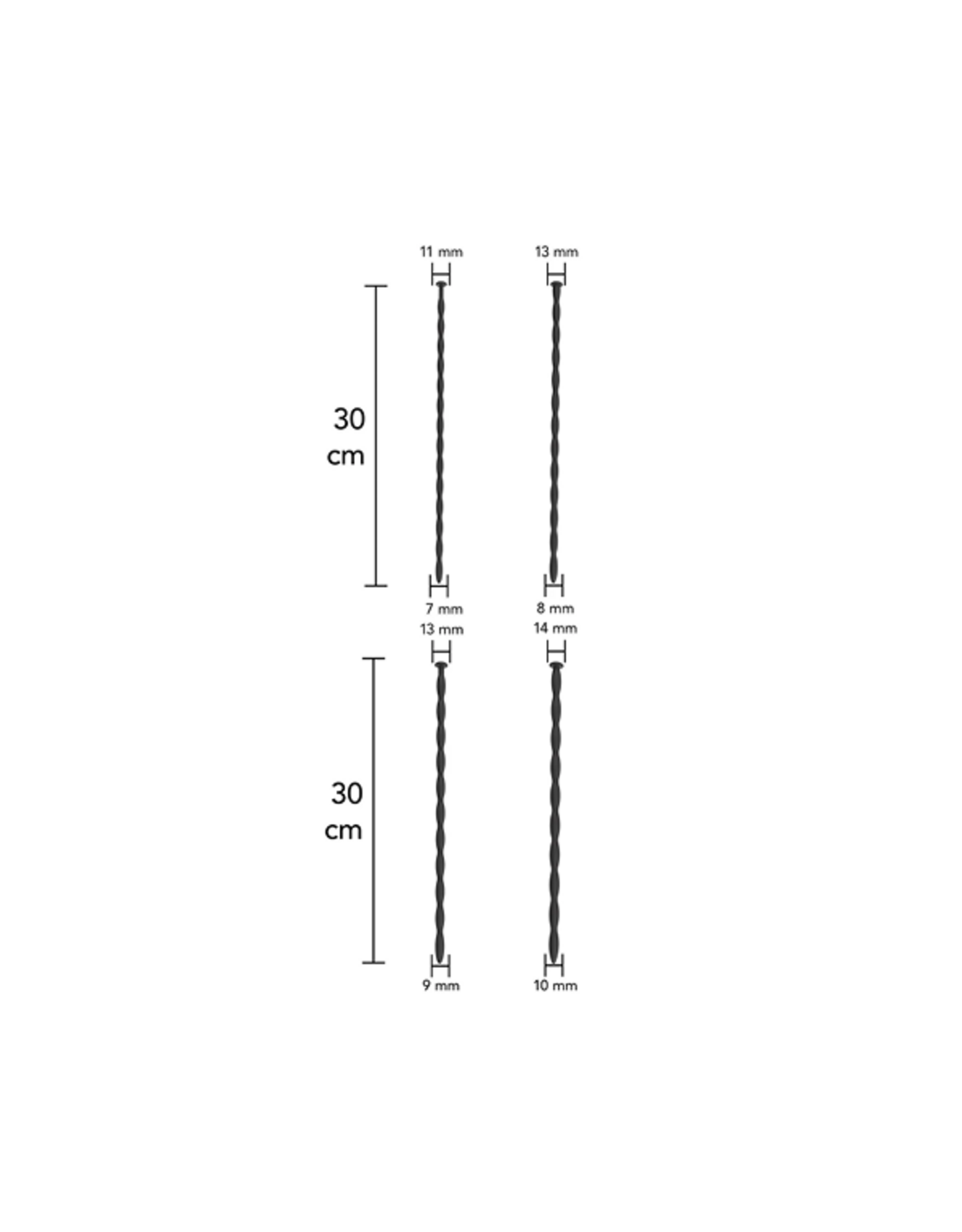 Extreme Ribbed Penis Dilator Set - Copy