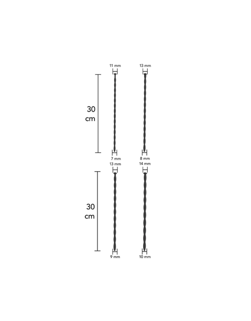 Extreme Ribbed Penis Dilator Set - Copy