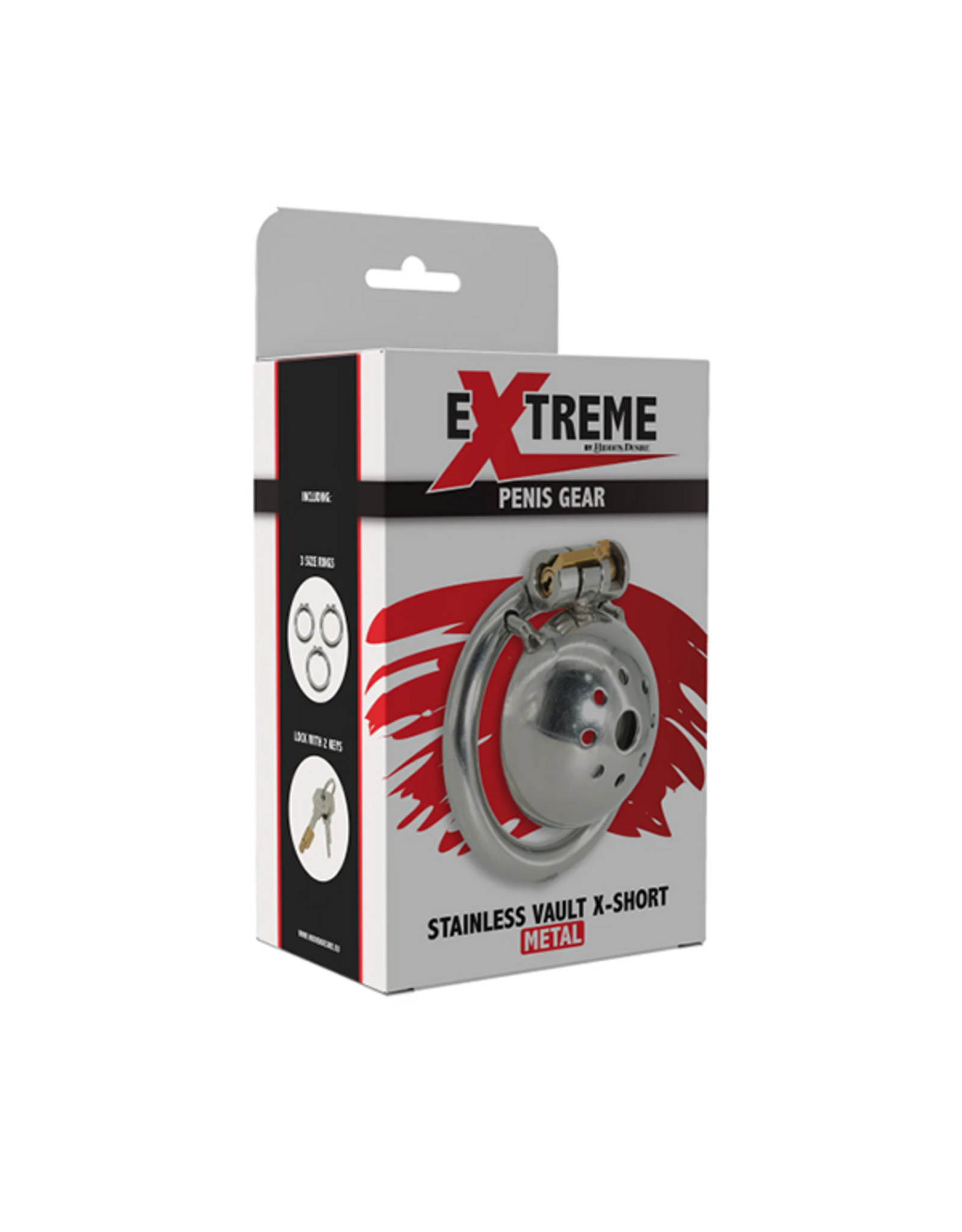 Stainless Cock Vault X-Short Chasity Cage