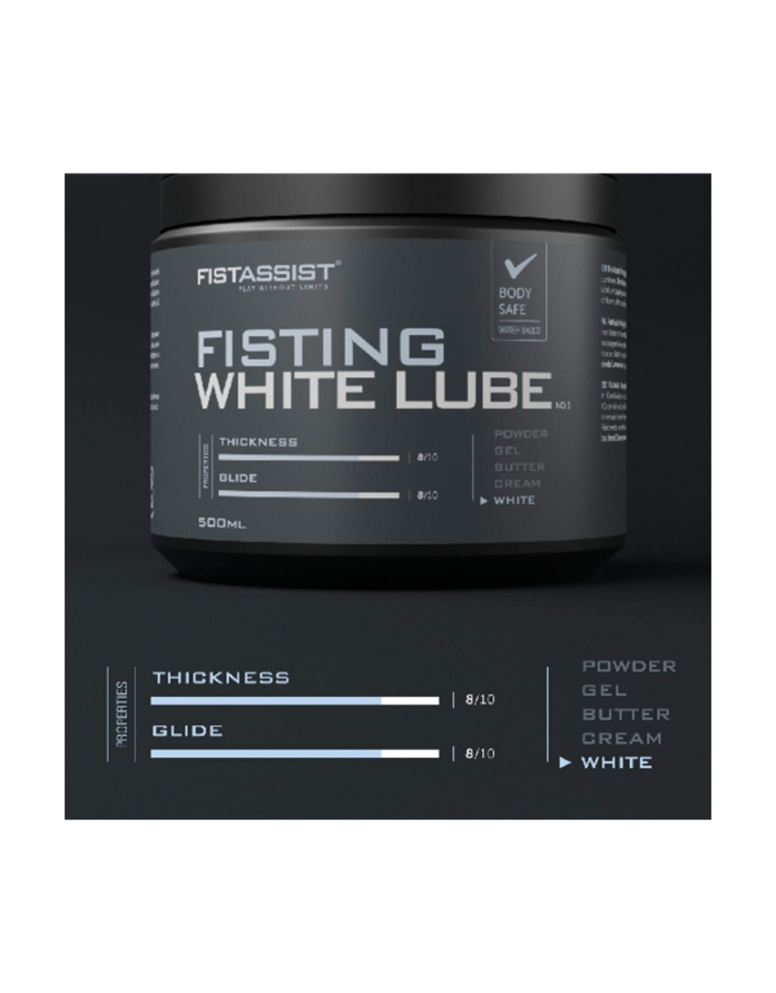 Fist Assist Fisting White Lube 500ml
