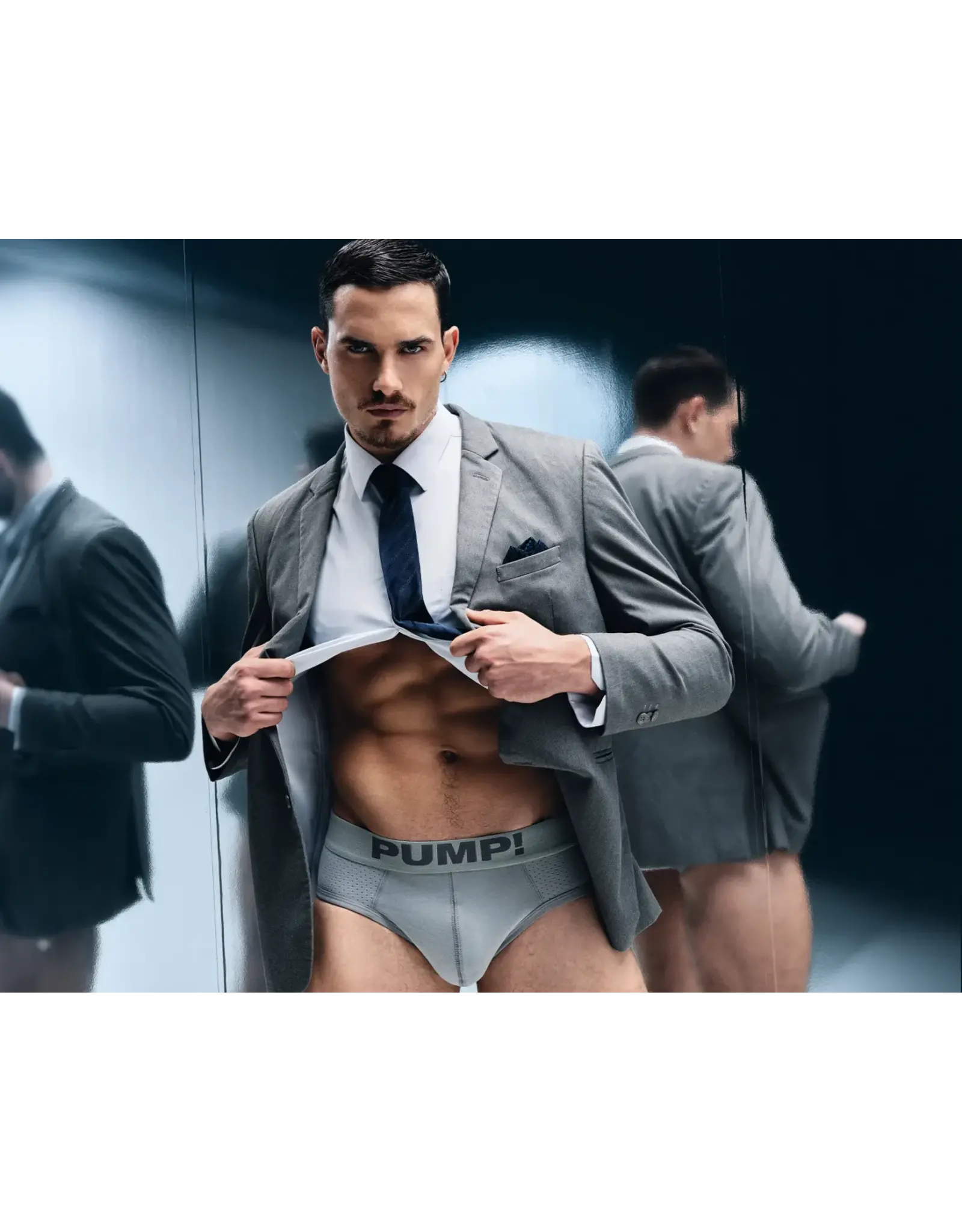 PUMP!  PUMP! GRAY CLASSIC BRIEF