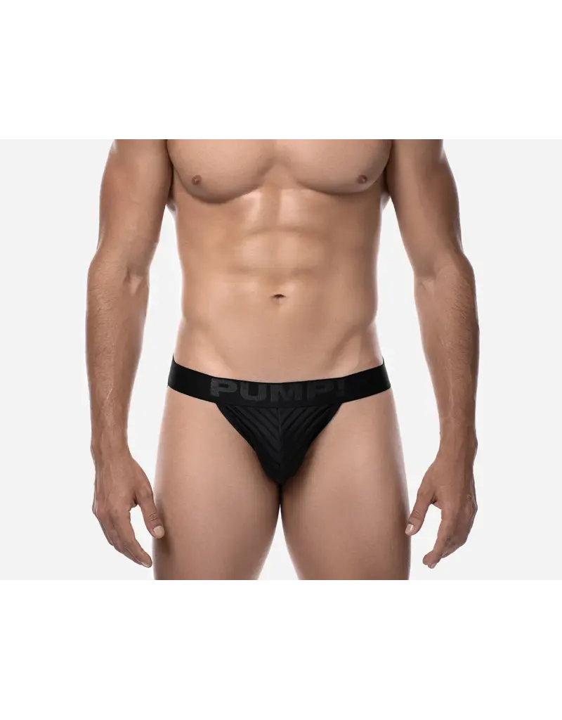 PUMP!  PUMP! Whisper Black Jockstrap