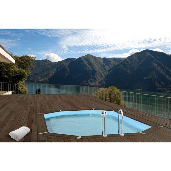 Interline Zwembad Bali Ovaal met Zandfilter 640x400x136 cm (complete set)