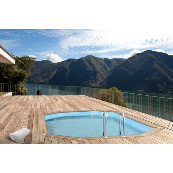 Interline Zwembad Bali Ovaal met Zandfilter 640x400x136 cm (complete set)