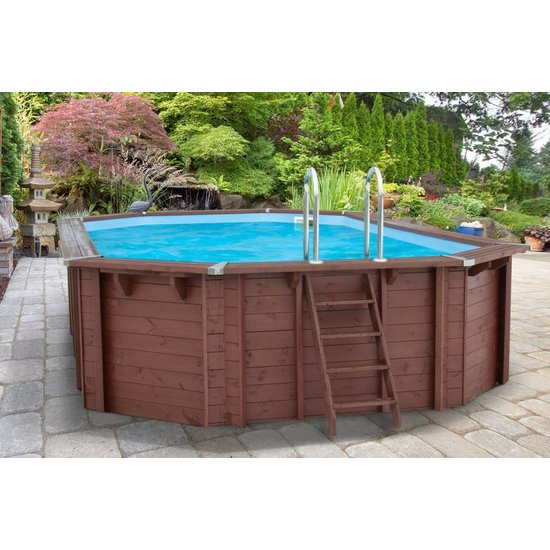 Interline Zwembad Bali Ovaal met Zandfilter 840x490x136 cm (complete set)