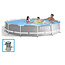Intex Prism Frame Pool 305x76 cm grey (met pomp)