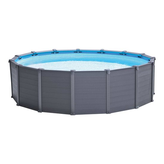 Intex Graphite Panel Pool 478x124 cm + zandfilter en acc.