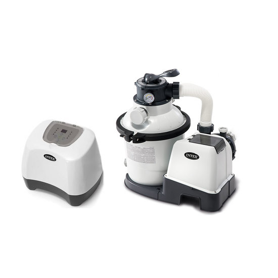 Intex Zoutwatersysteem en zandfilterset Large