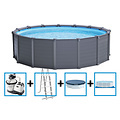 Intex Graphite Panel Pool 478x124 cm + zandfilter en acc.