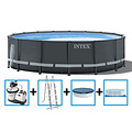 Intex Ultra XTR Frame Pool 488x122 cm + zandfilterpomp en acc.