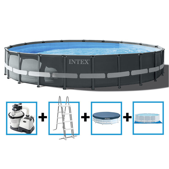 Intex Ultra XTR Frame Pool 610x122 cm + zandfilterpomp en acc.