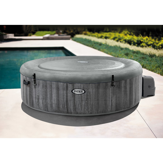 Intex PureSpa Greywood Deluxe Bubble Therapy + HWS - 6 personen