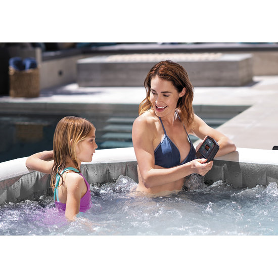 Intex PureSpa Greywood Deluxe Bubble Therapy + HWS - 6 personen