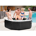 Intex PureSpa Jet & Bubble Deluxe Octagon + Hard Water Systeem + Zoutwatersysteem - 4 personen