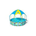 Bestway Framepool 244x51 cm met schaduwdak en sproeier