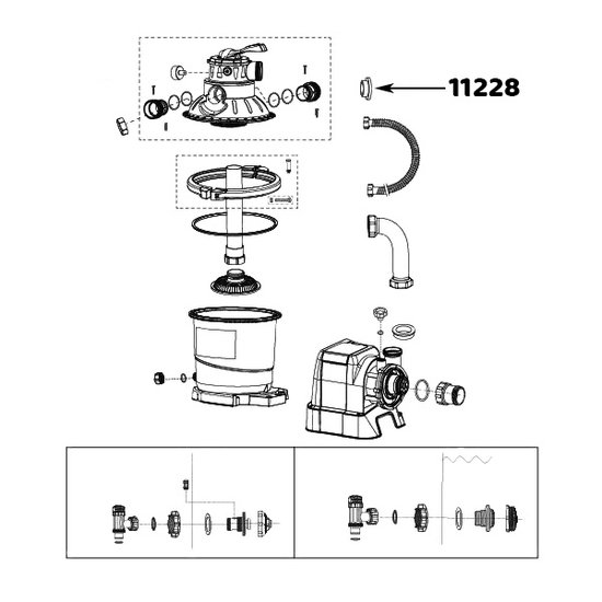 Intex L-vorm rubber ring