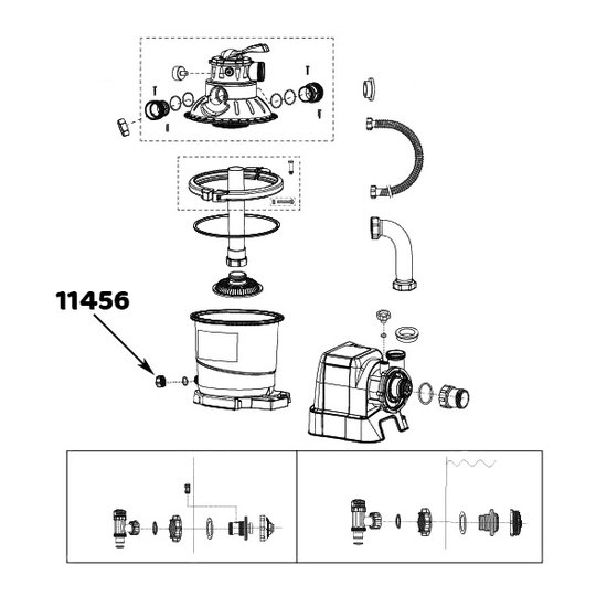 Intex Afsluitdop voor afvoerventiel