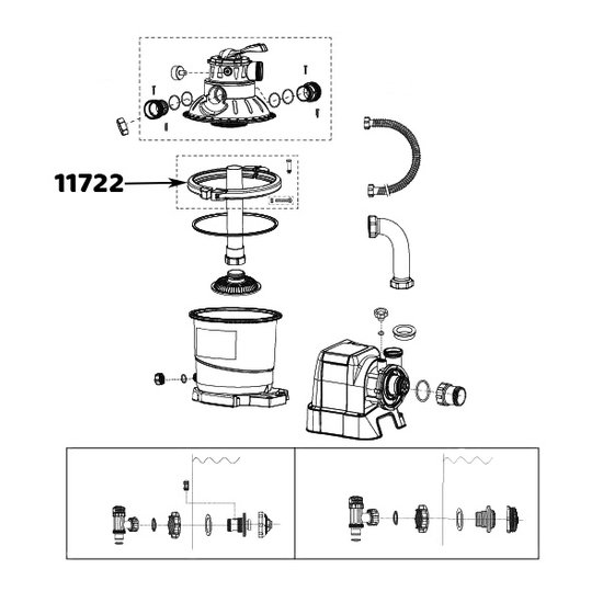 Intex klem voor zandfilter 4000 l/u