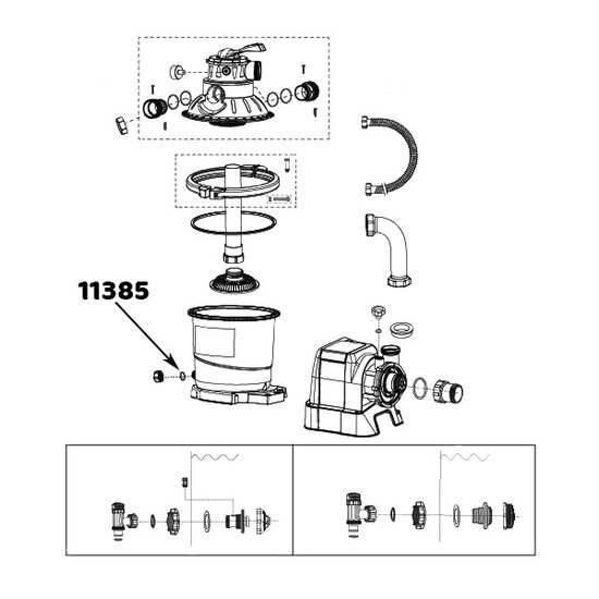 Intex O-ring voor afvoerventiel