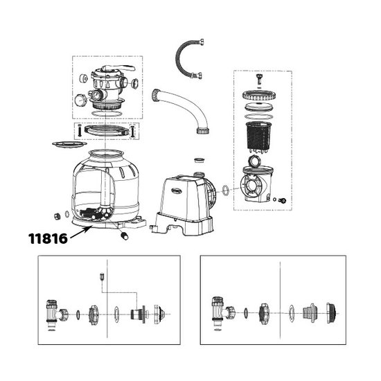 Intex voetstuk tank zandfilter 6000 liter 28646